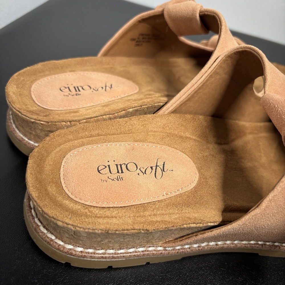Eurosoft Women's Golden Light Pink Slide Sandals Size 10M Slip On Comfy‎ Casual - Picture 9 of 9